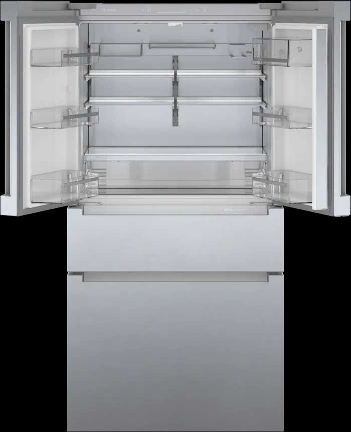 800 Series French Door Bottom Mount Refrigerator 36'' Stainless steel (with anti-fingerprint) - Image 3