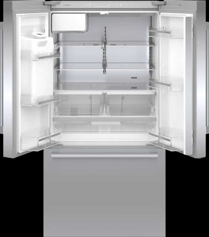 500 Series French Door Bottom Mount Refrigerator 36'' Stainless steel (with anti-fingerprint) - Image 5