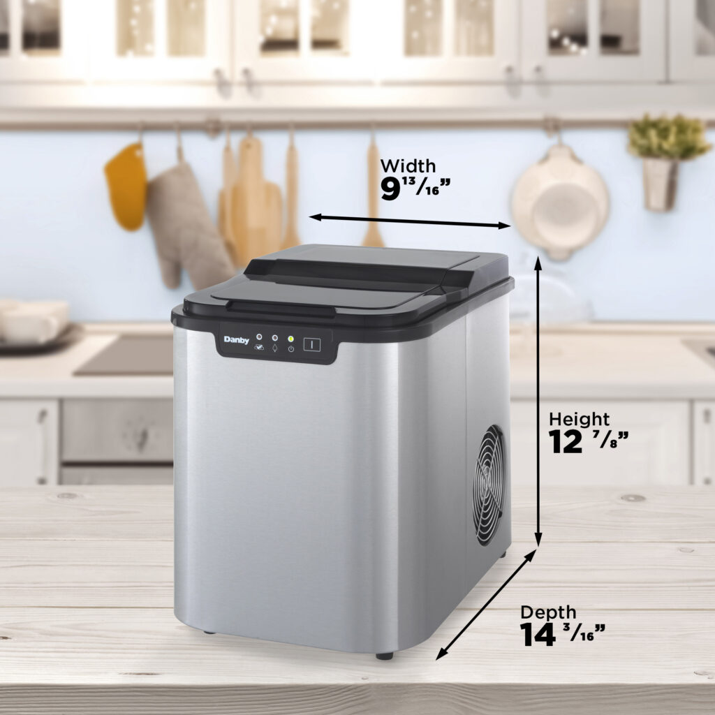 25 lbs. Countertop Ice Maker in Stainless Steel - Image 7