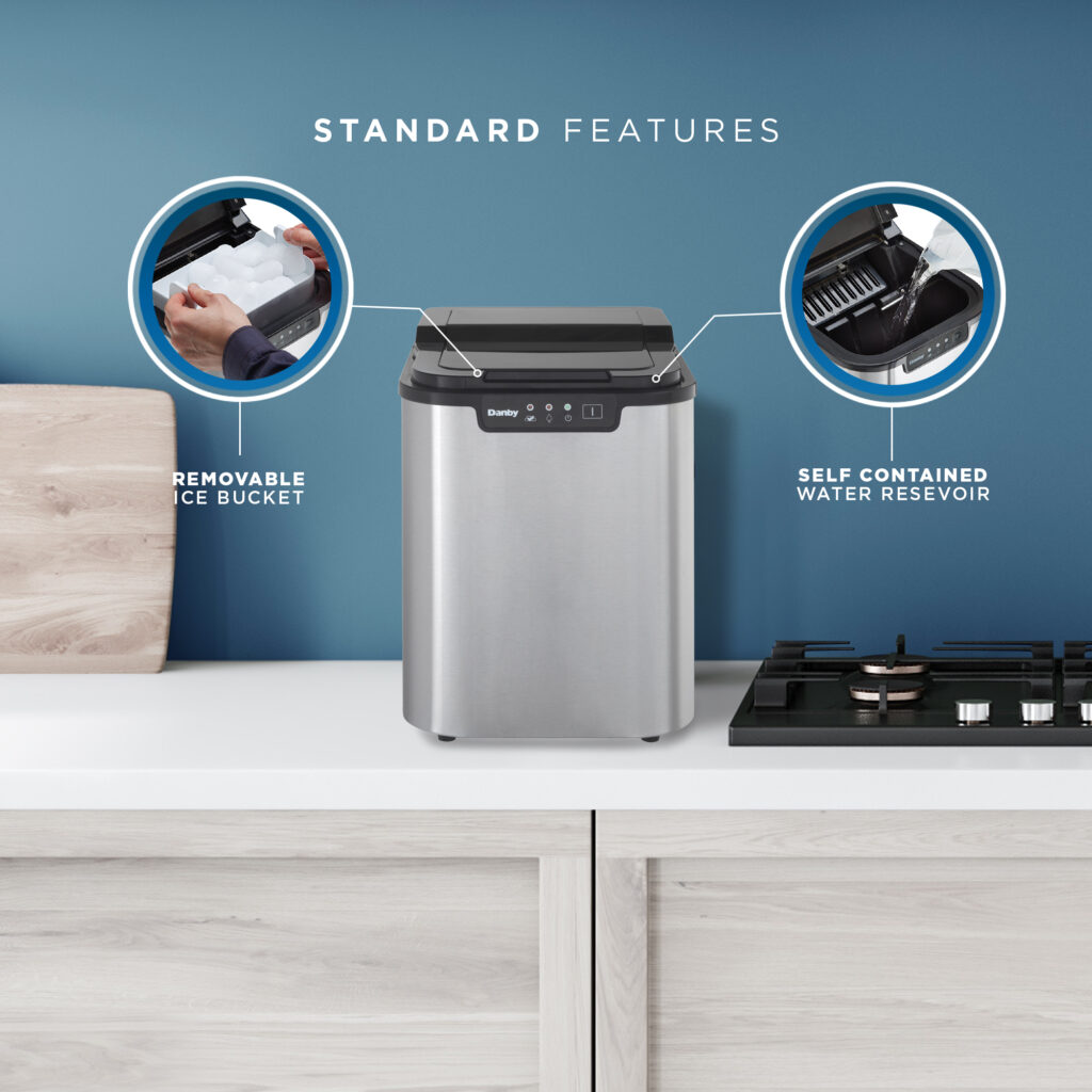 25 lbs. Countertop Ice Maker in Stainless Steel - Image 5
