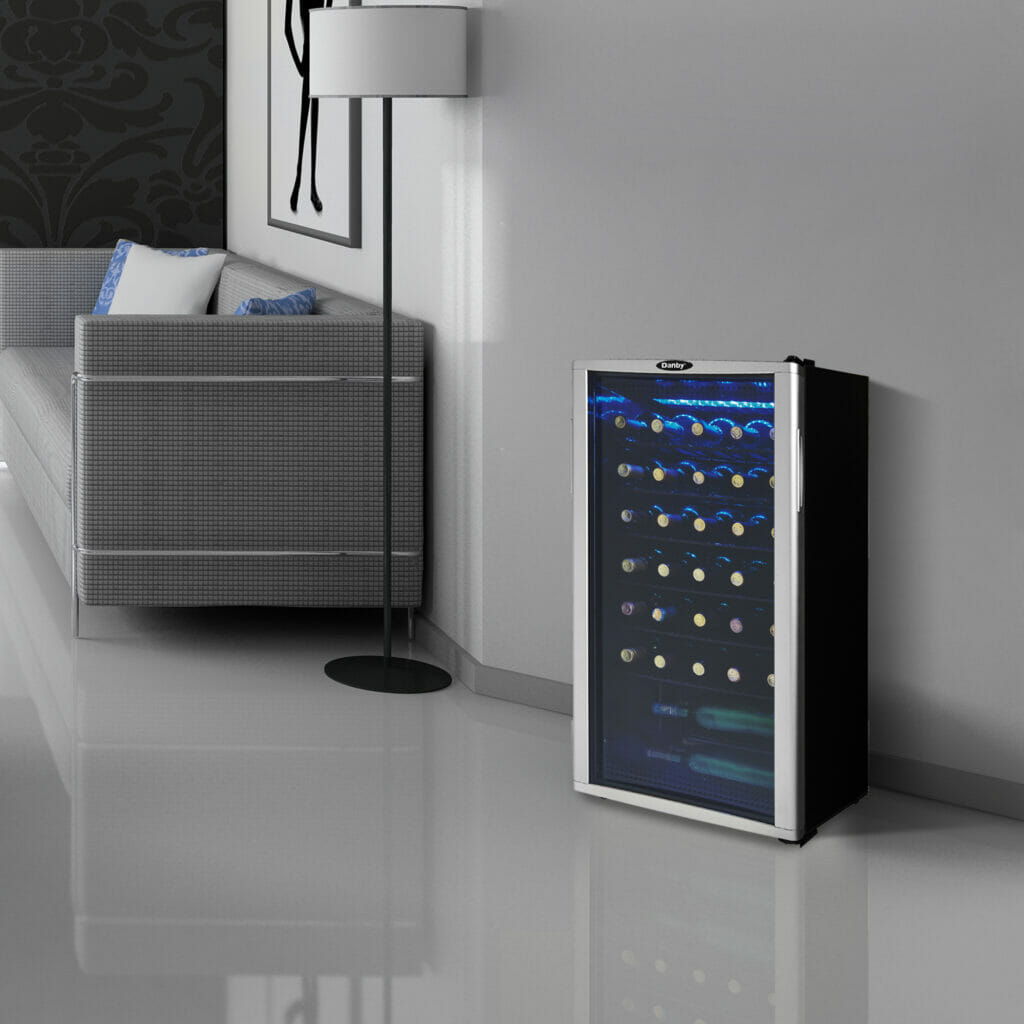 36 Bottle Free-Standing Wine Cooler in Platinum - Image 4