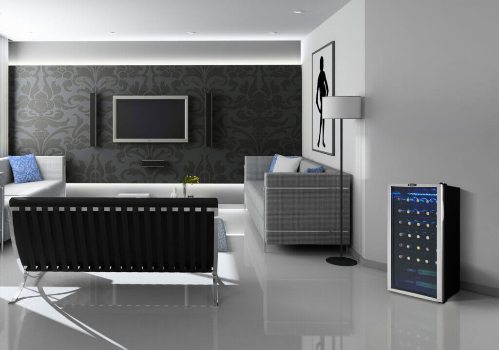 36 Bottle Free-Standing Wine Cooler in Platinum - Image 5