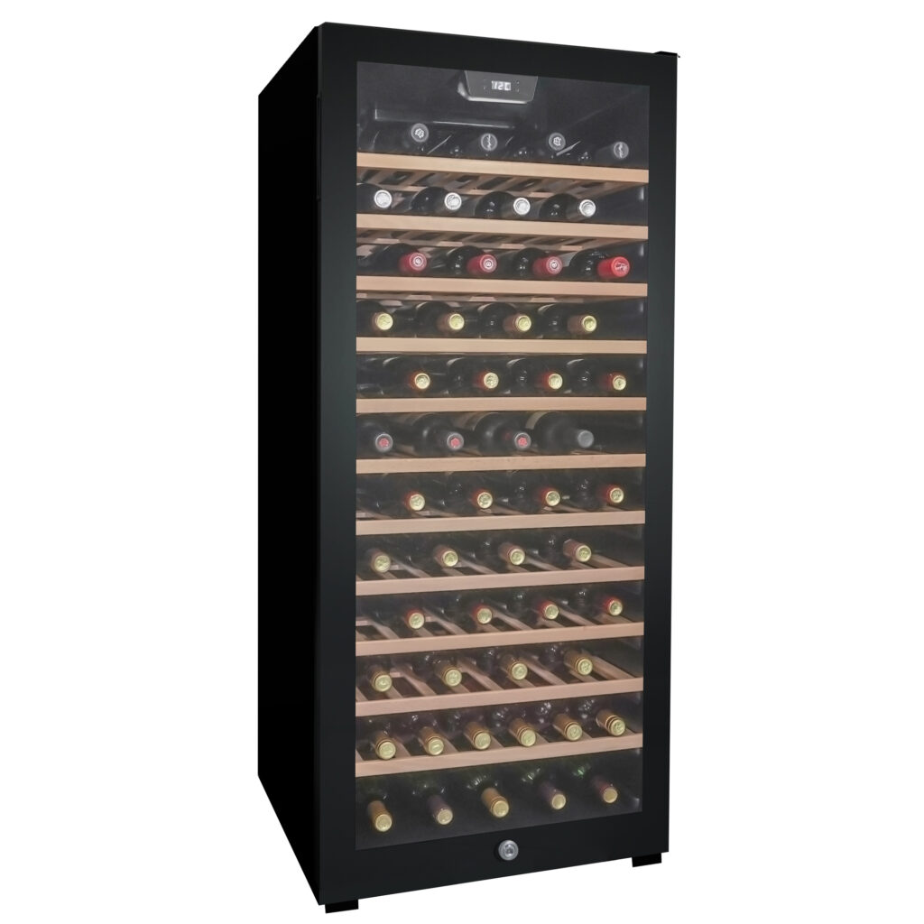 94 Bottle Free-Standing Wine Cooler in Black - Image 2