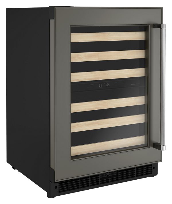 24" Panel-Ready Undercounter Wine Cellar with Wood-Front Racks - Image 4