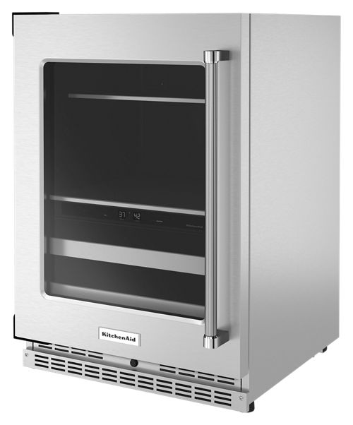 24" Beverage Center with Glass Door and Metal-Front Racks - Image 3