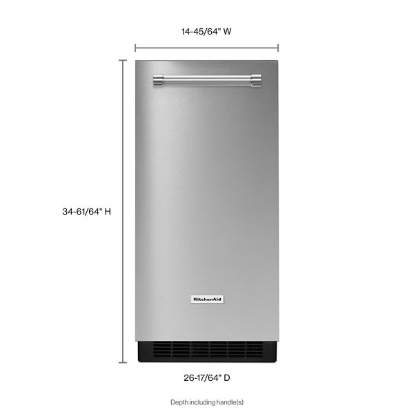 15" Automatic Ice Maker with Stainless Steel Finish - Image 9